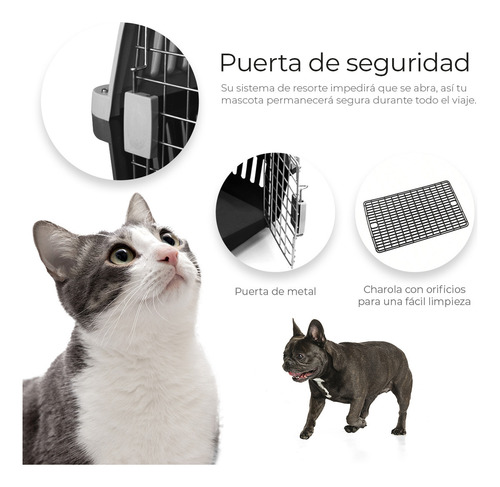 Jaula para mascotas Raganet MC006 mediano color negro