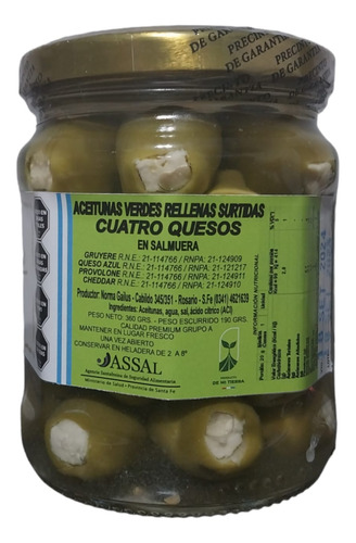 Aceitunas Rellenas Cuatro Quesos Norma Gailus X 360 Gr