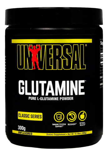 Glutamina 300gr Universal - Recuperacion Muscular