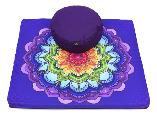 Cudegui Paquete Zafu Liso Morado Y Zabutón Chakras, Marca