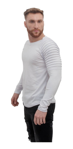 Imagen 5 de 8 de Remera Hombre Pack 2 Manga Larga Ultima Modelo Importad A15
