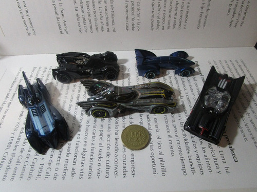 Imagen 7 de 8 de Coleccion 5 Batimovil Escala 1/64 Hot Wheels Batman Carro