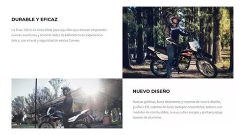 Corven Triax 150 R2 $2.398.000 - Triax R3 $2.598.000 (zt Zr)