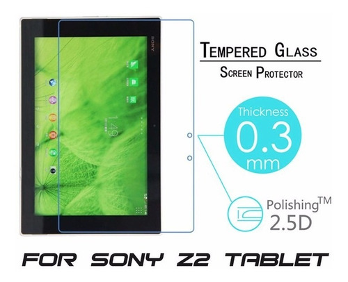 Mica Vidrio Templado Sony Xperia Z Z2 10.1 Tableta Glass