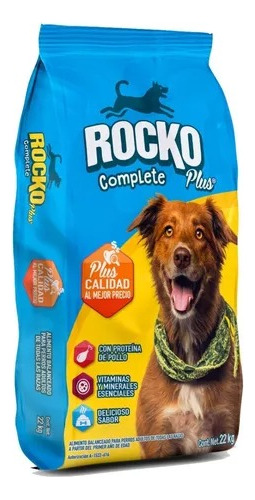 Croquetas Perro Adulto Rocko Complet 22kg 16% Proteína Pollo