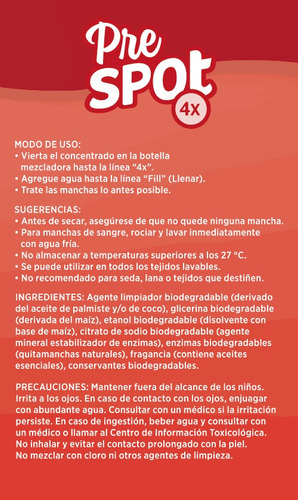 Kit 2 De Ecosenses Prespot - Potente Quitamanchas + Botella