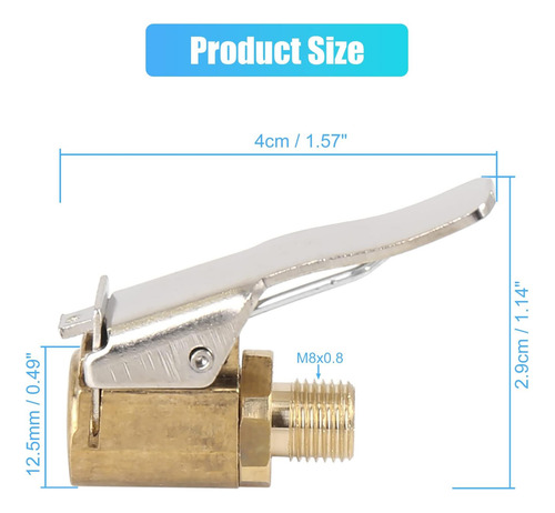X Autohaux 2pcs Tire Chuck Con Adaptador De Clip Chuck Chuck