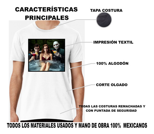 Playera Harry Potter Voldemort Hermione
