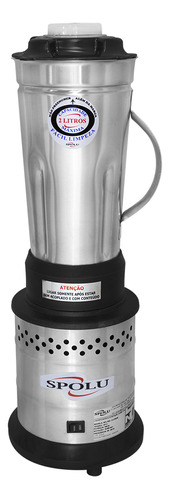 Liquidificador Spolu Alta Rotação Inox 2 L prateado com jarra de aço inoxidável 220V