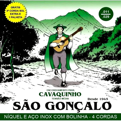 Imagem 1 de 4 de Encordoamento São Gonçalo Cordas Para Cavaco Com Bolinha