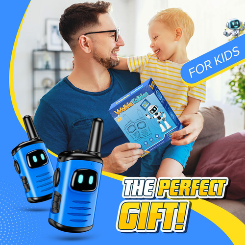 Walkie Talkies 2 Radios Robot Niños Regalo Navidad