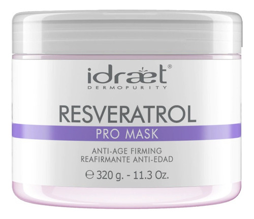 Resveratrol Vitaminas A + E Mask Reafirmante 300g. Idraet Tipo de piel Todo tipo de piel