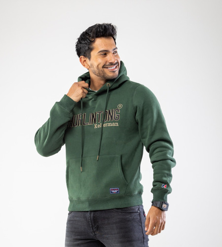 Buzo Hurlintong Tipo Hoodie Para Hombre En Algodón 30307