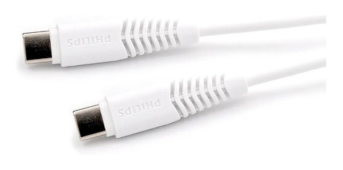 Cable conector tipo C a tipo C de Philips, calidad óptima, 1,2 m, color blanco