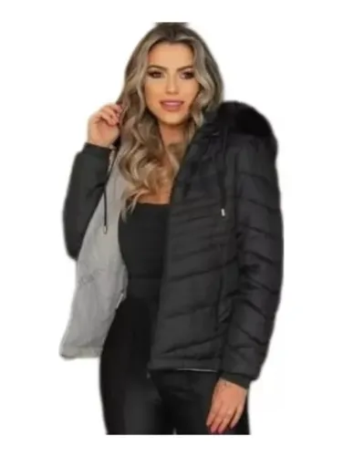 Casaco de hotsell frio forrado feminino