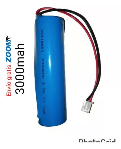 Batería Recargable Pila 18650 3.7v 3000mah Con Cable Litio