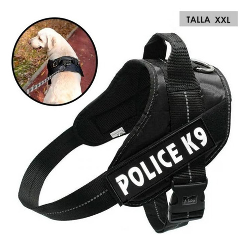 Arnés Pechera De Seguridad Perros Police K9 Talla Xxl