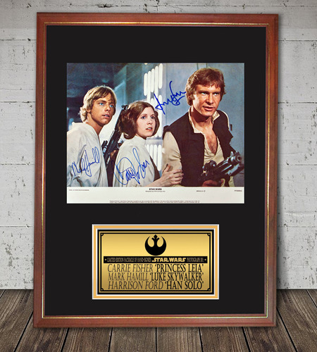 Star Wars La Guerra De Las Galaxias Foto Firmada Coleccion