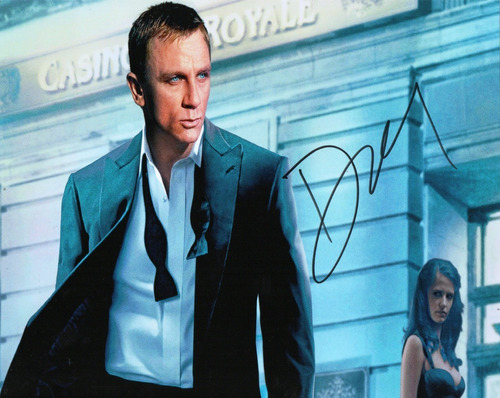 Autógrafo Daniel Craig  Foto 8 X 10 Coa 