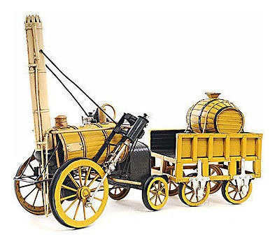 Stephenson's Rocket Steam Locomotive 1829 Metal Model 18 Ccj