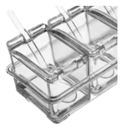 Caja De Condimento Transparente Frasco De Sal De AzĂșcar Con