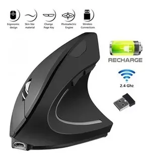 Mouse Vertical Ergonómico Inalámbrico Recargable