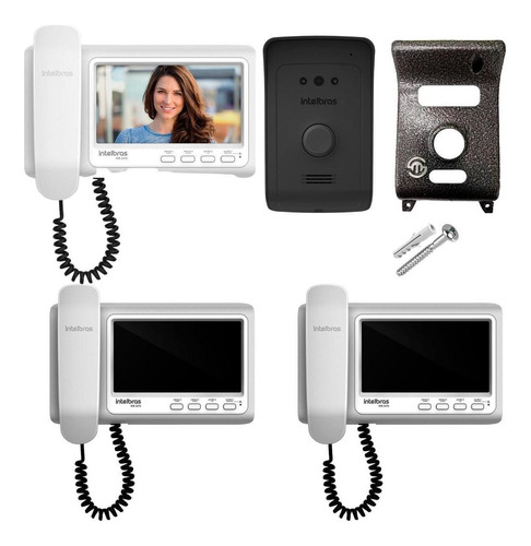 Kit Vídeo Interfone Ivr 1070hs, Protetor 2 Módulo Interno