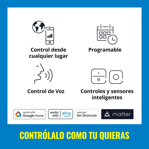 Foco Inteligente WiZ luz fría dimeable perfecto para iluminar espacios de manera uniforme y eficiente controlable por Wi-Fi y altavoz inteligente