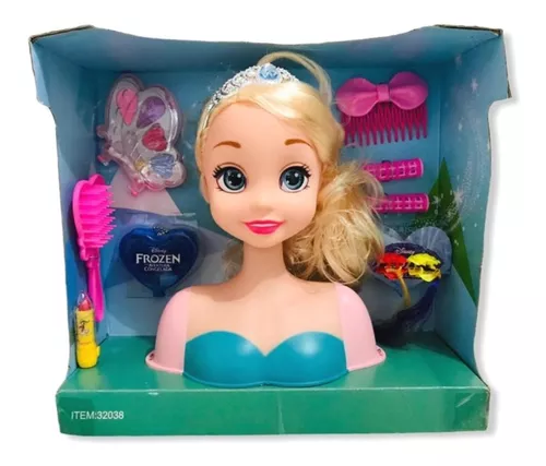 Boneca Para Maquiar Elsa Frozen Musical Com Maquiagem