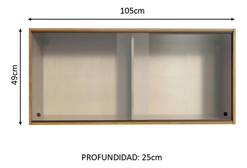 Alacena Gabinete Superior Cocina Emilly 2 Puertas Color Marrón