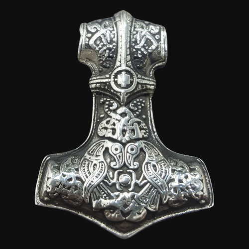 Mjolnir Martillo De Thor Vikingo En Plata 4 Cm 25 Gr Art 111