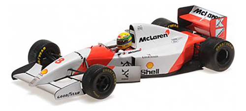 F1 Ayrton Senna Mclaren Ford Mp4/8 Gp Europa 1993 1/18 Cor Branca