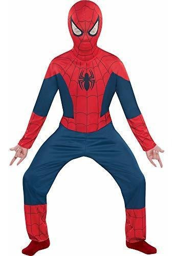 Disfraz Talla Medium Para Niño De Spiderman Halloween