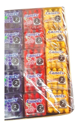 2 Pack - Chicles Canels 4s Frutas 60 Piezas