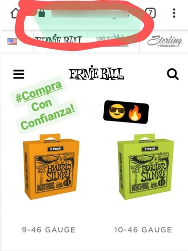 Imagen 3 de 3 de Cuerdas Ernie Ball 3221 Regular Slinky 10-46 Pack 3 Set