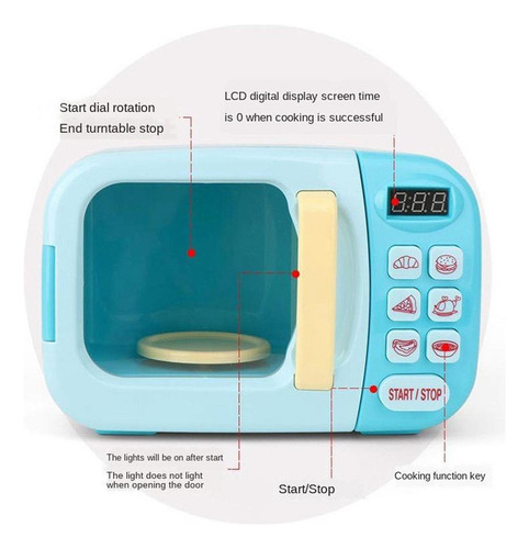 / Juego De Horno De Microondas Electrónico Infantil 31