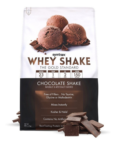 Whey Shake Syntrax Proteína De Suero De Leche Chocolate Sabor Chocolate Shake