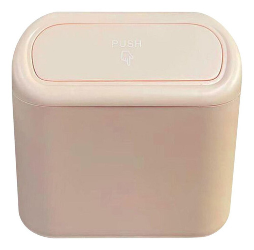 . Bote De Basura Portátil Para Coche Con Tapa Para Rosado