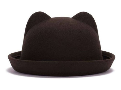 Gorrito De Fieltro Niño Con Orejitas De Gato