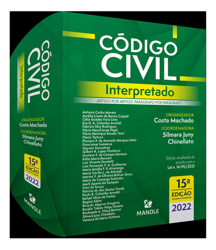 Código Civil Interpretado: Artigo Por Artigo, Parágrafo Por Parágrafo  15ª Edição - Impresso