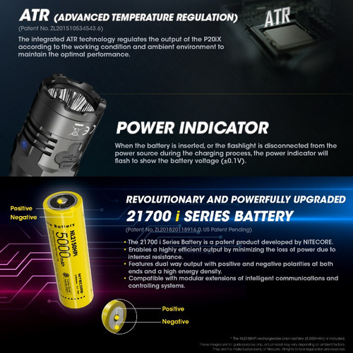 Nitecore P20ix Linterna De Luz Fuerte 4000lm Táctica Flash