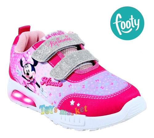 Imagen 2 de 8 de Zapatillas Con Luces Led Footy Disney Frozen Mickey Minnie