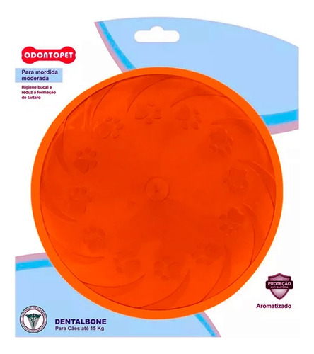 Brinquedo De Cachorro Mordedor Frisbee Odontopet Resistente