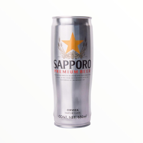 Cerveza Japonesa Premum Silver, Sapporo Ichiban, 650 Ml