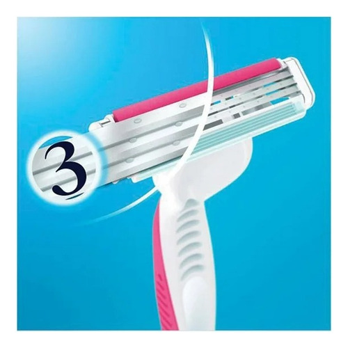 6 Pzas Rastrillo Para Afeitar Desechable Gillette Simply Ven
