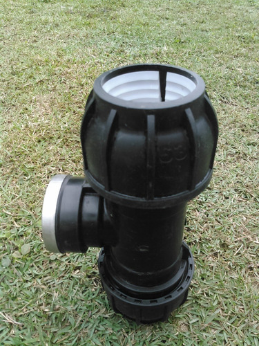 Imagen 4 de 4 de Conexion Tee Para Manguera De Riego Pead De 63mm X 2