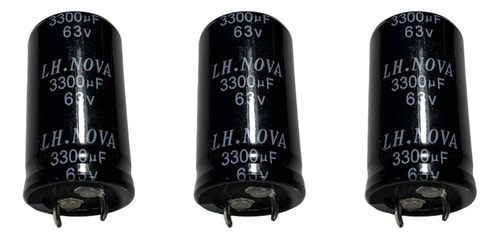 Capacitor 3300uf X 63v 85º Pack X3 Unidades (22x40mm)