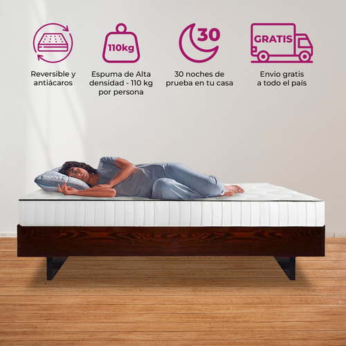 Colchon Espuma 1 Plaza Budha Sleep 17 Alta Densidad