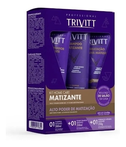 Kit Home Care Trivitt Matizador + Hidratação Intensiva Trivi