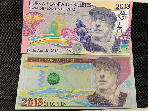 Conjunto De Billetes Casa Moneda - Pablo Neruda